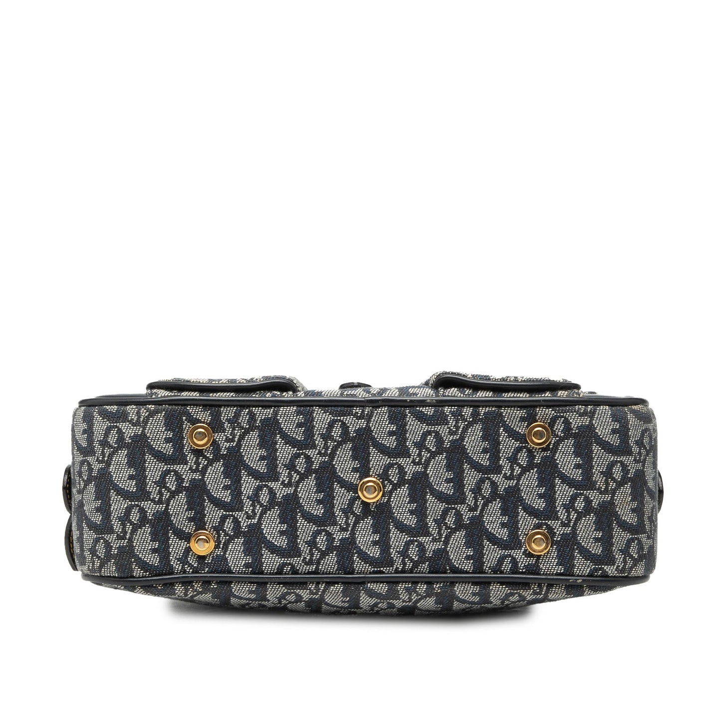 Mini Diorissimo Canvas Double Saddle Bowler Bag
