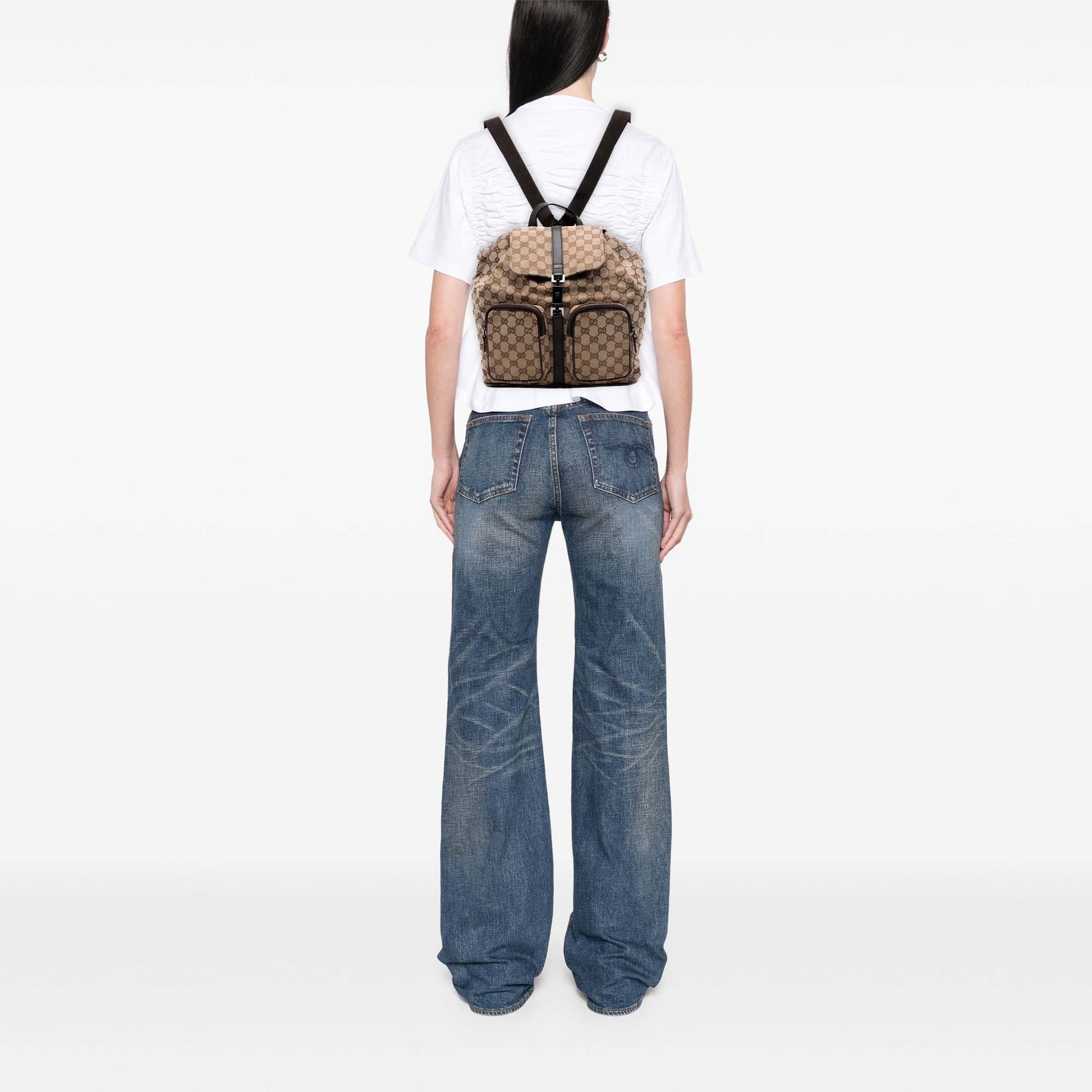 Gucci GG Canvas Jackie Backpack