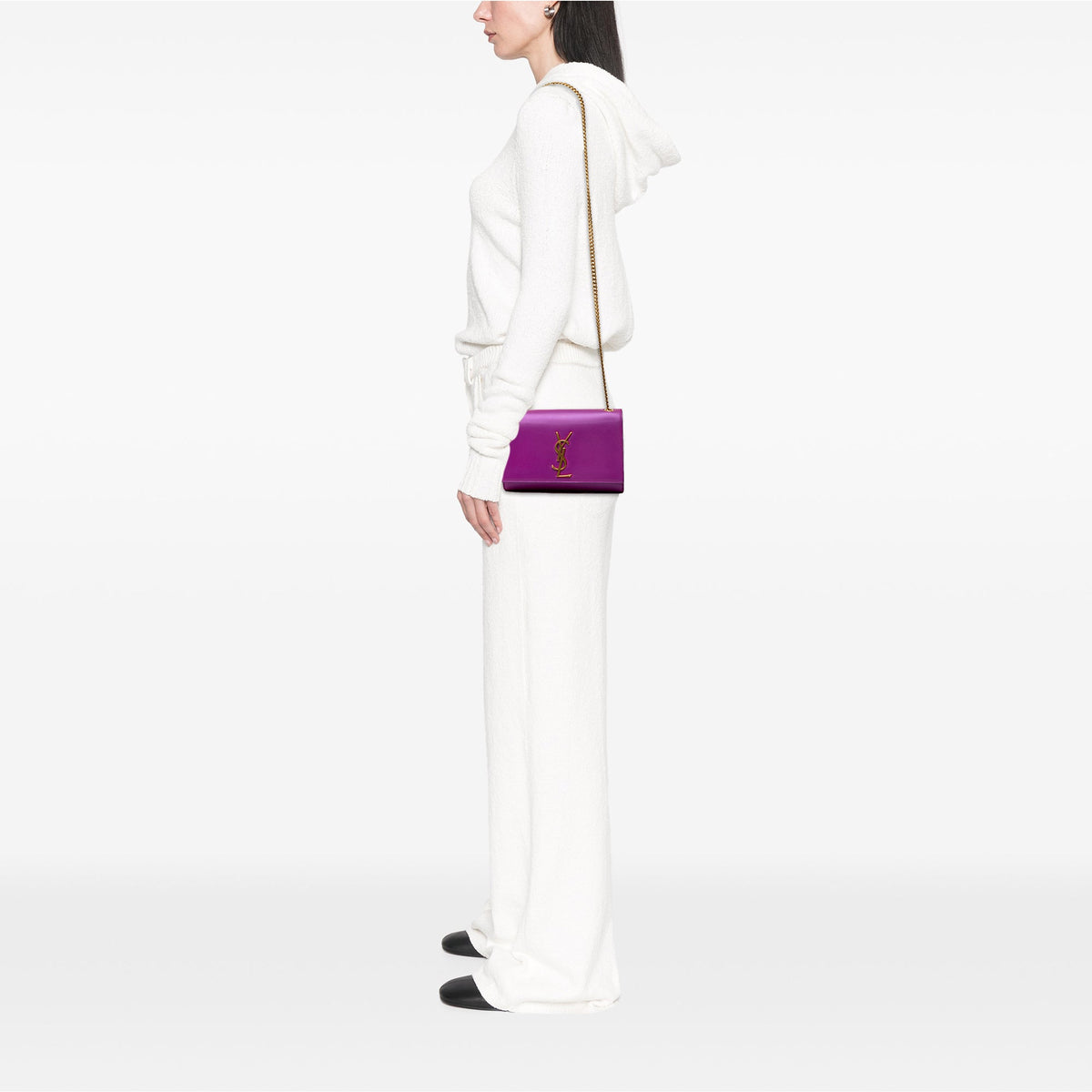 Saint Laurent Small Smooth Calfskin Monogram Kate Crossbody