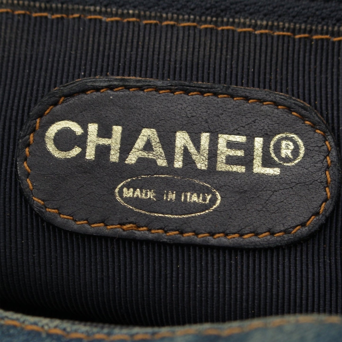 Chanel CC Quilted Denim Resin Ring Handle Bucket Bag