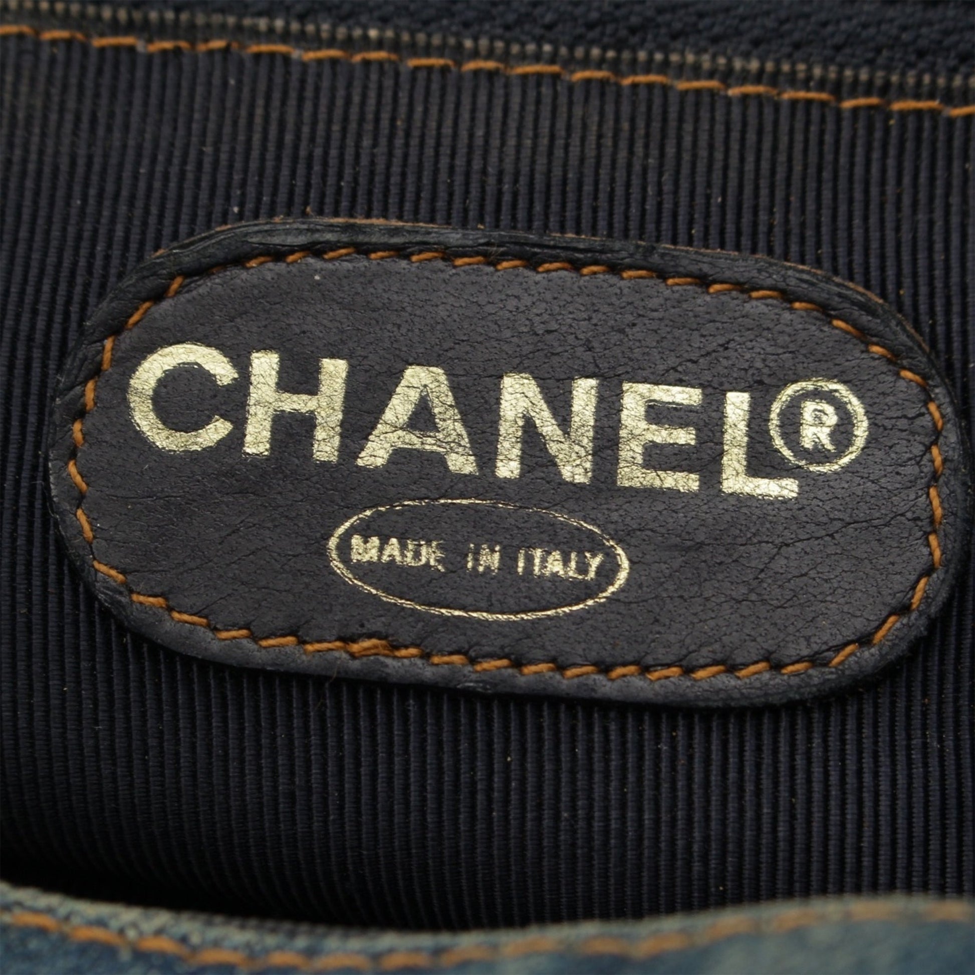 Chanel CC Quilted Denim Resin Ring Handle Bucket Bag