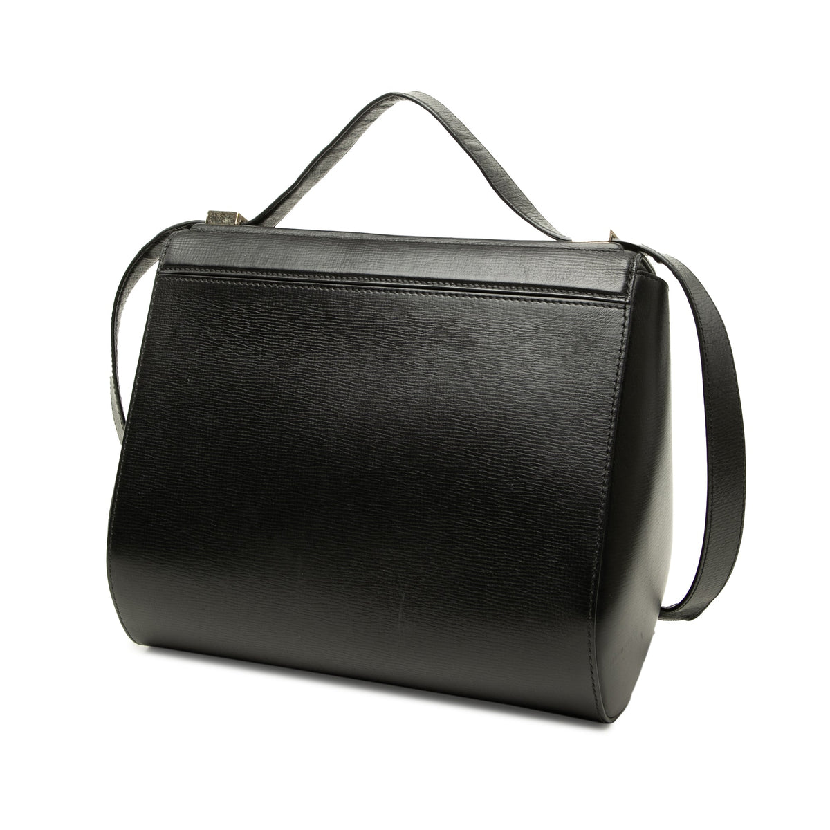 Givenchy Medium Grained Calfskin Pandora Box Crossbody — Black