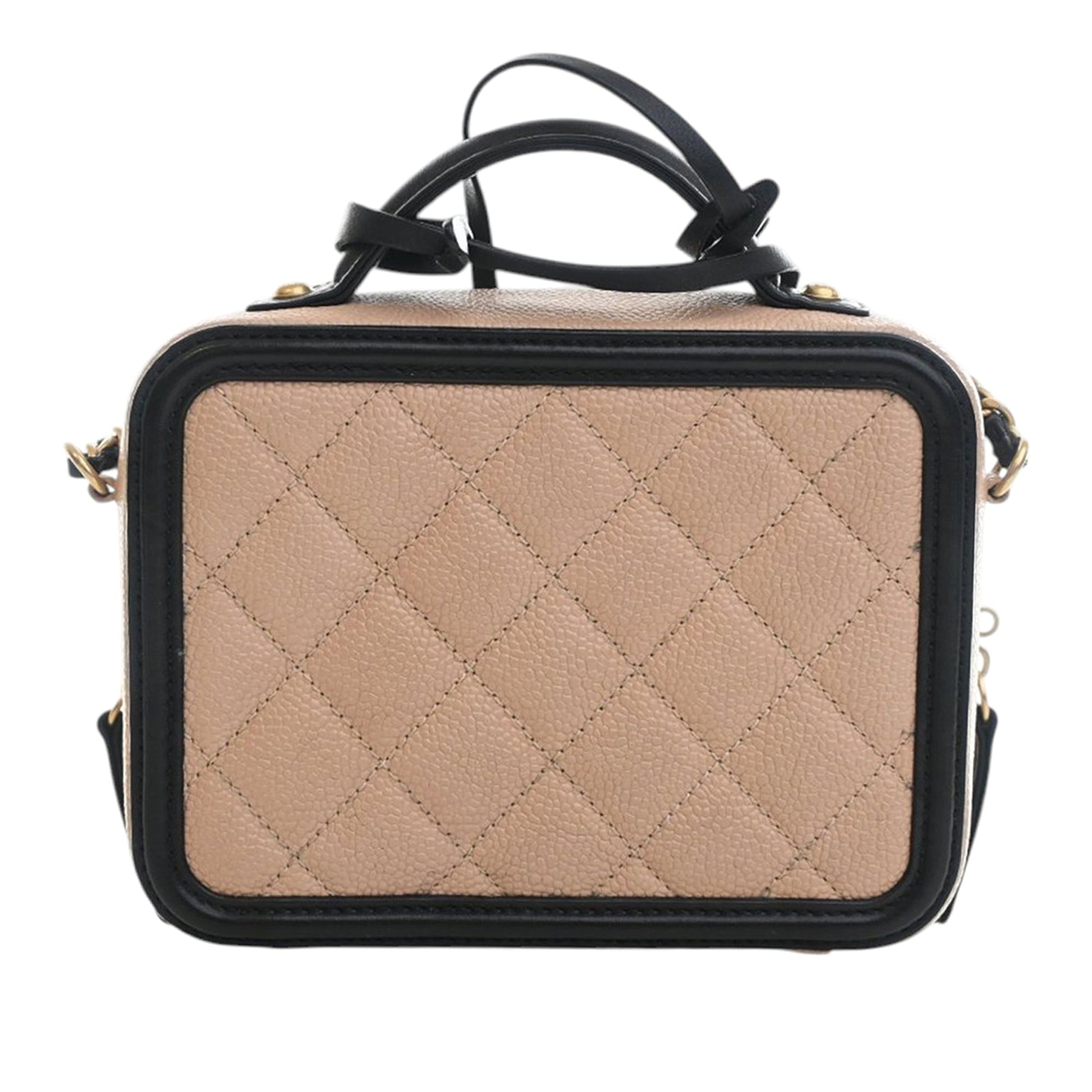 Chanel Small Caviar CC Filigree Vanity Case