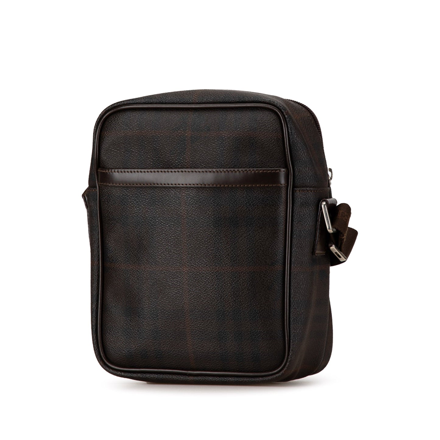 Burberry Smoke Check Coated Canvas Crossbody