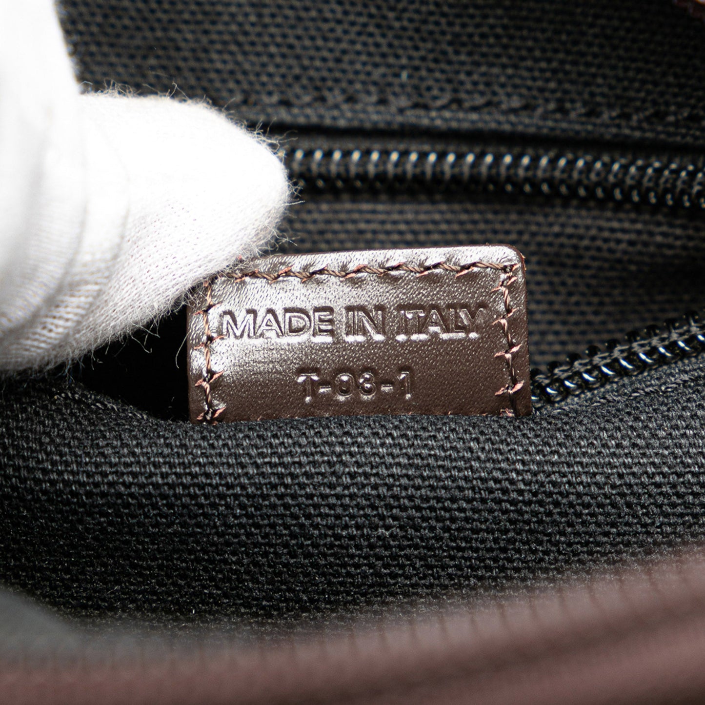 Burberry Smoke Check Coated Canvas Crossbody