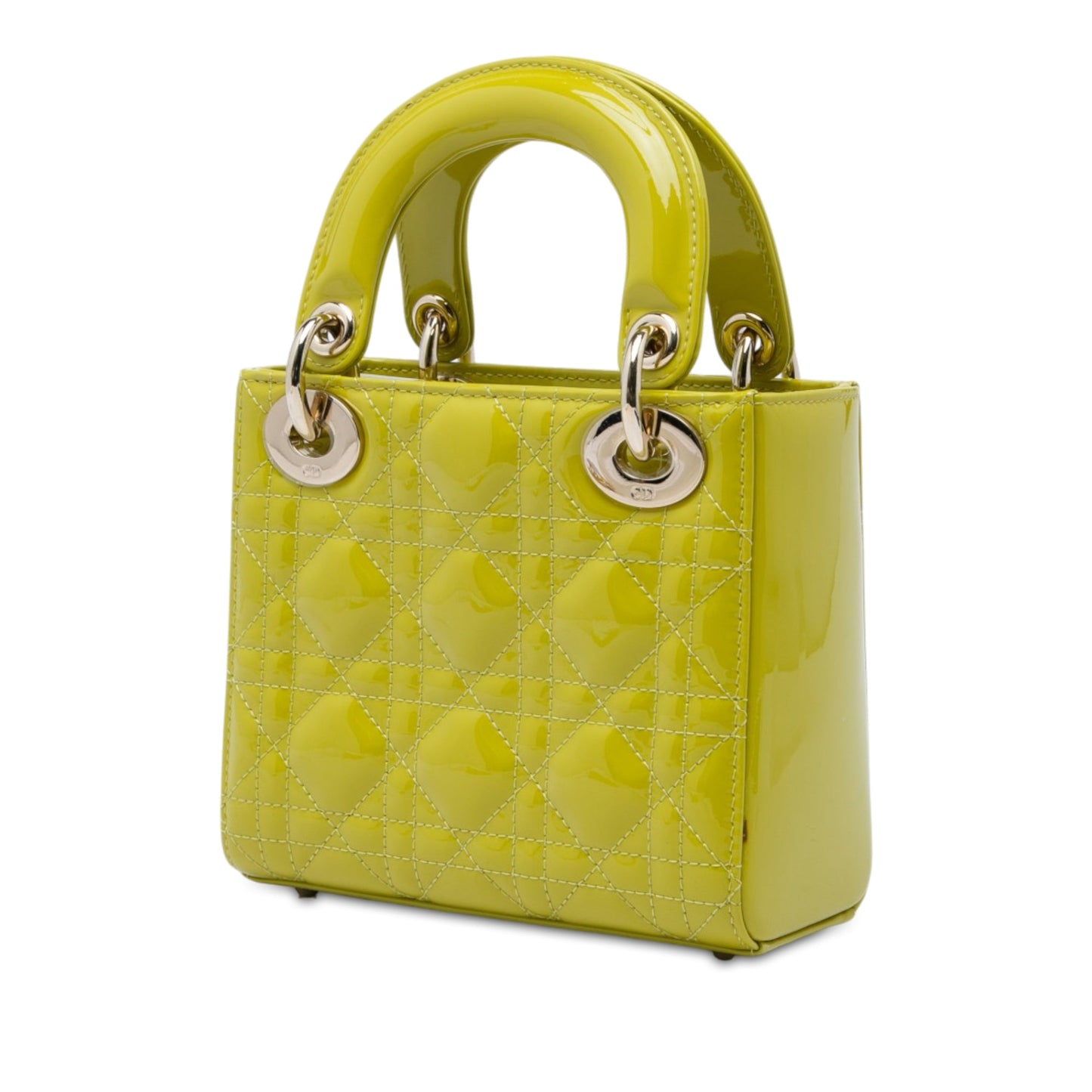 Dior Mini Patent Cannage Lady Dior