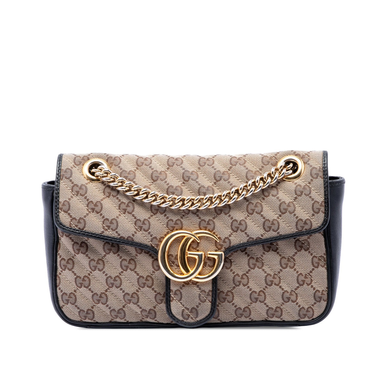 Gucci Medium GG Marmont Matelasse Diagonal GG Canvas Shoulder Bag