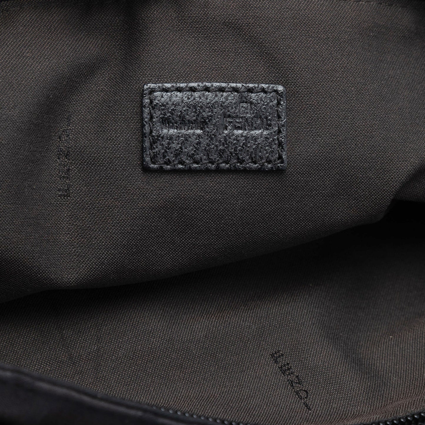Fendi Zucca Nylon Zip Code Shoulder Bag