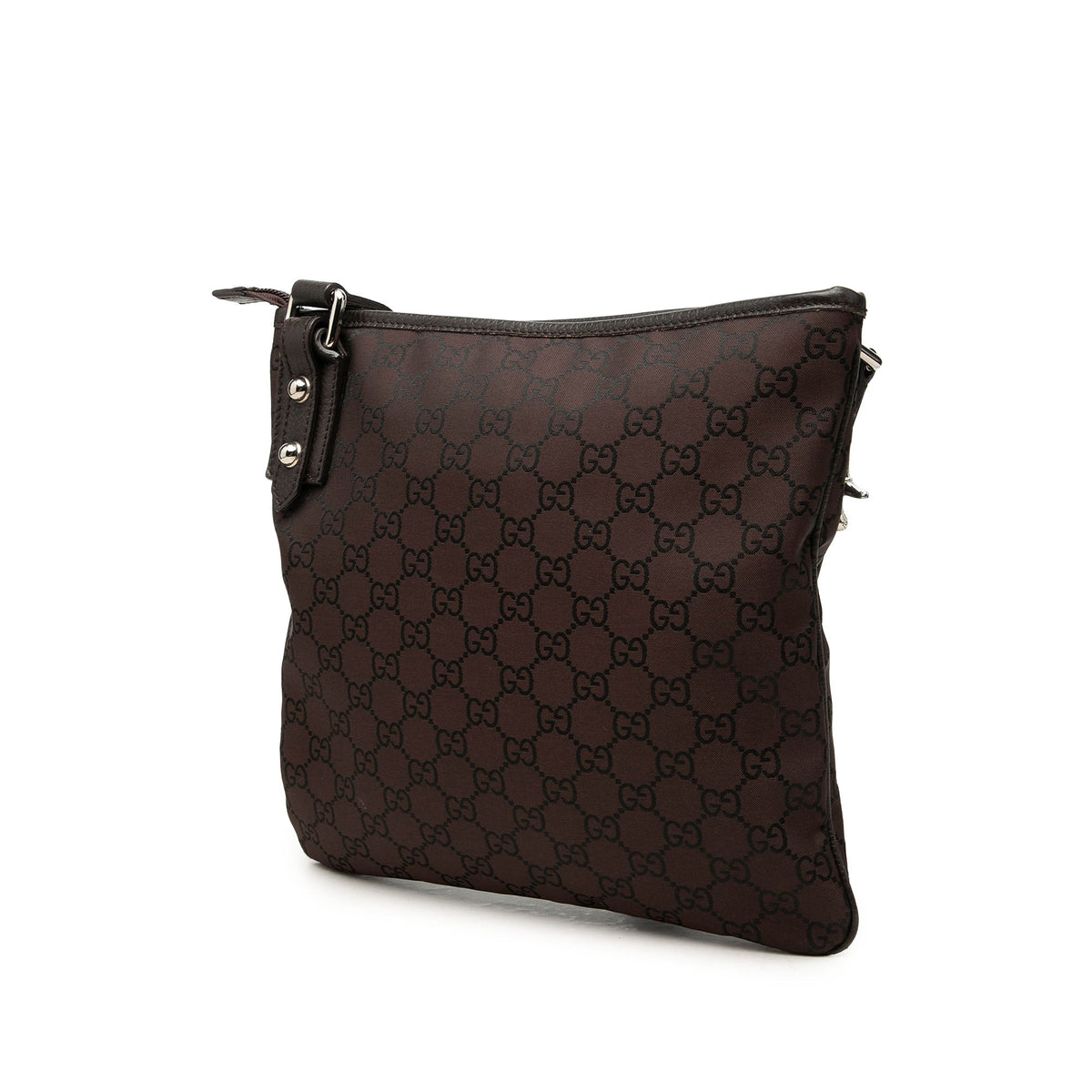 Gucci GG Nylon Jolicoeur Crossbody — Brown