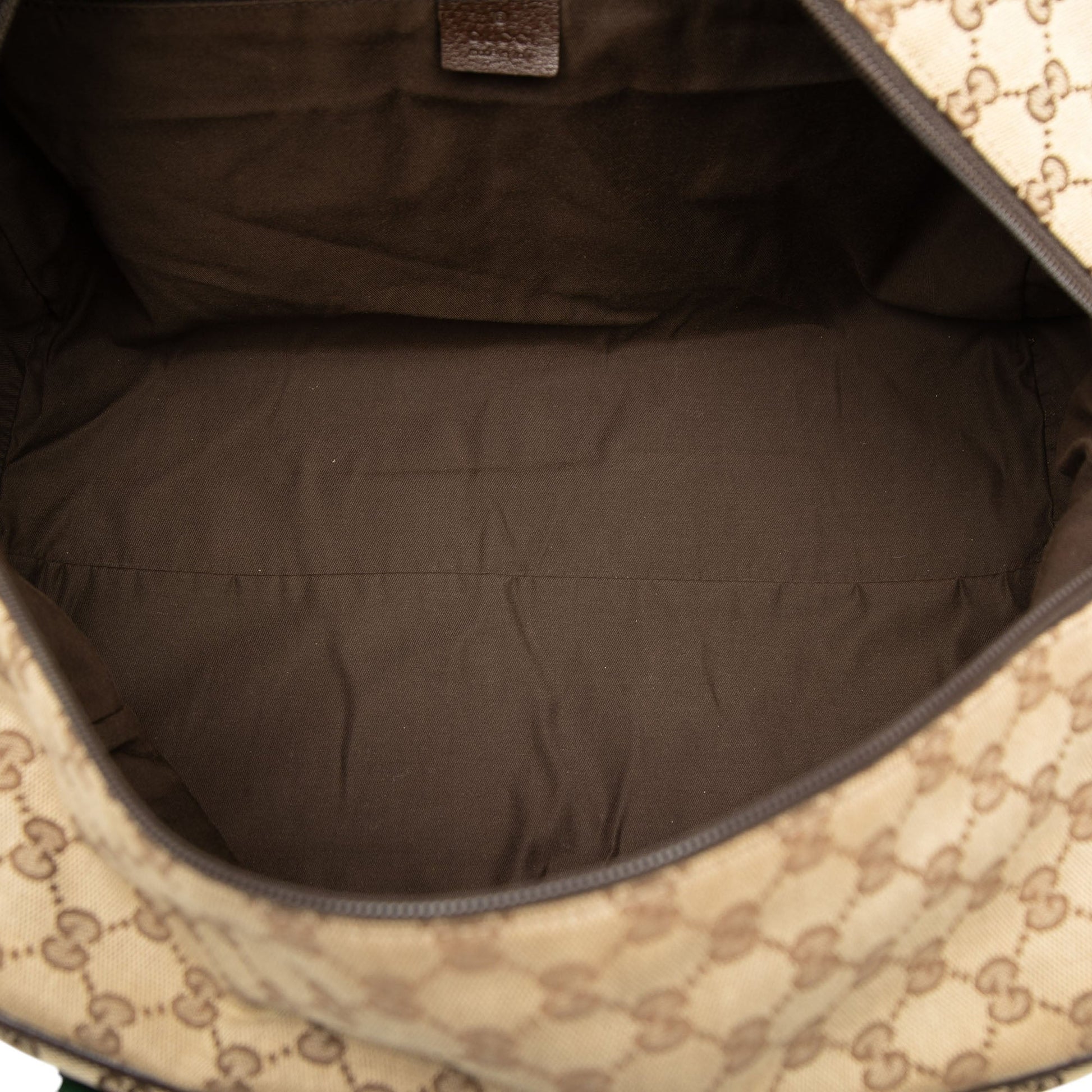 Gucci GG Canvas Web Duffle Bag