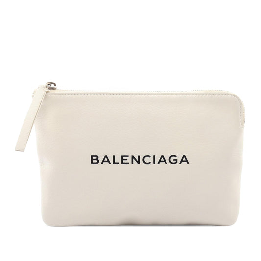 Balenciaga Leather Everyday Pouch M