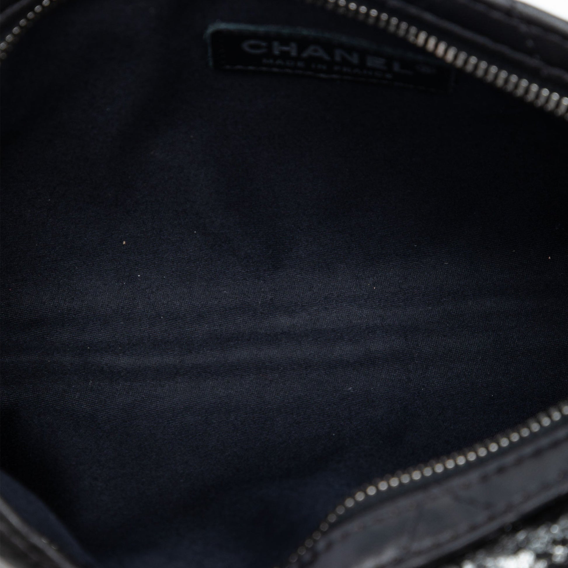 Chanel Metallic and Quilted Lambskin Mineral Nights Pochette Wristlet