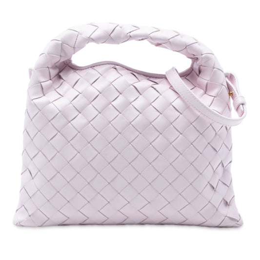 Bottega Veneta Mini Calfskin Intrecciato Hop Satchel