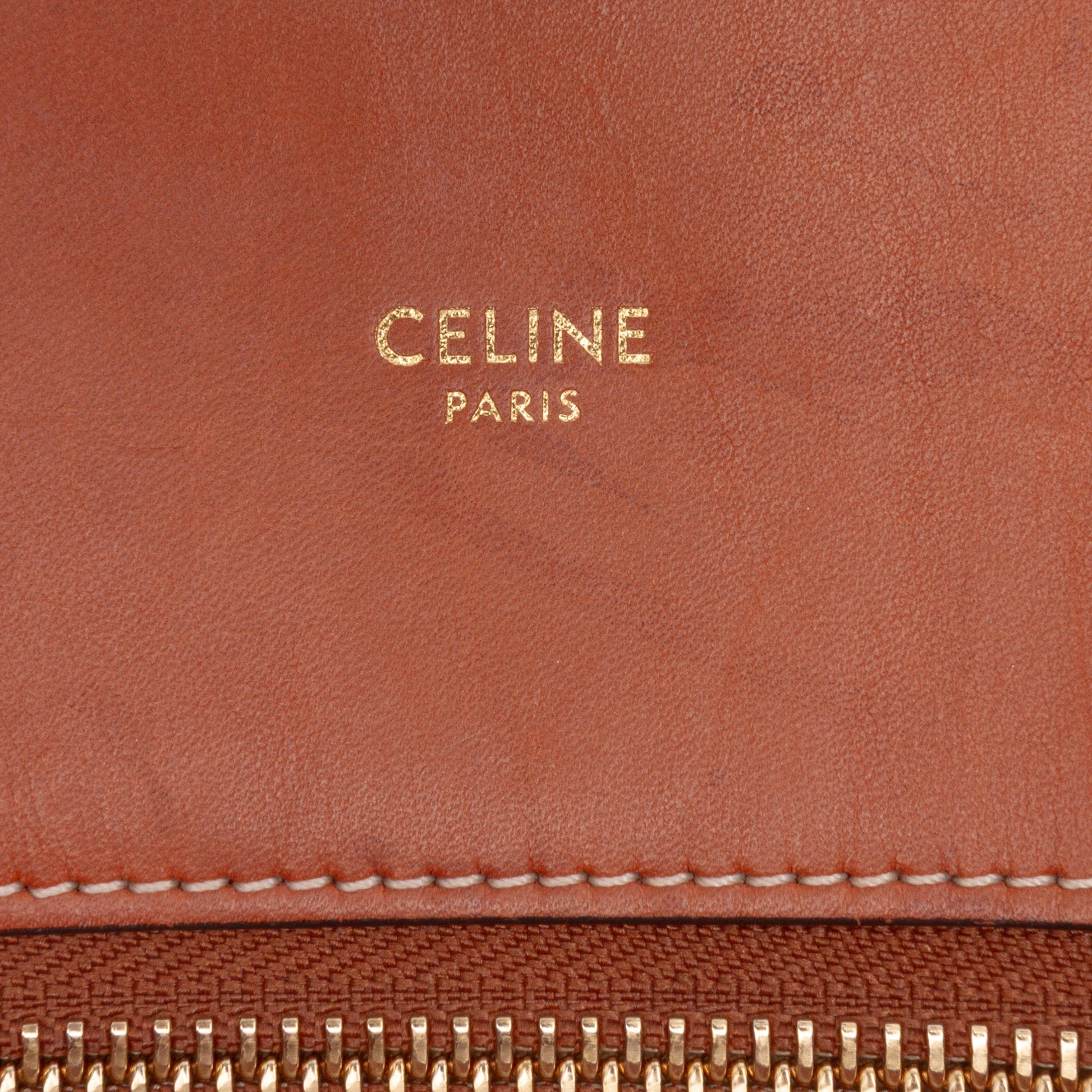 Celine Small Triomphe Canvas Maillon Vertical Cabas Satchel