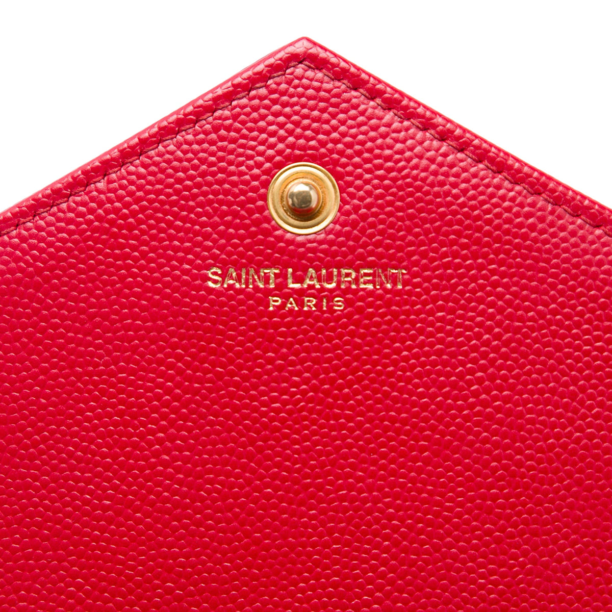Saint Laurent Grain De Poudre Cassandre Envelope Chain Wallet