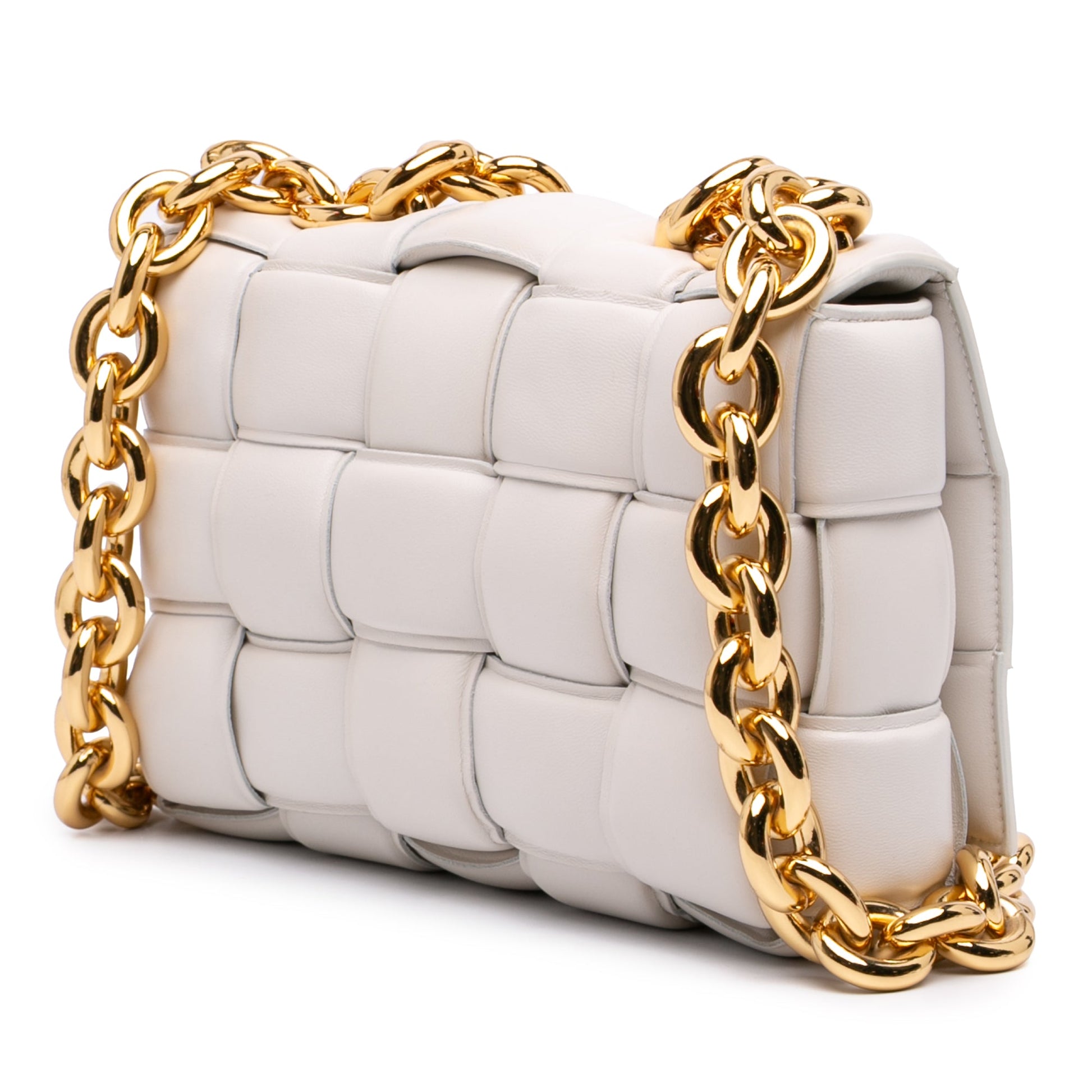 Bottega Veneta Nappa Intrecciato Padded Chain Cassette Satchel