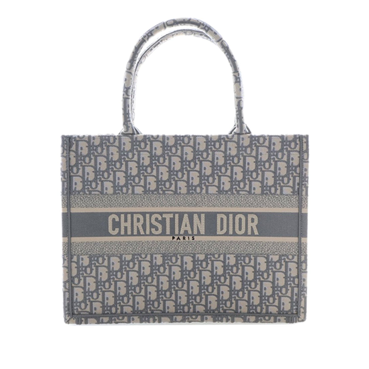 Dior Medium Oblique Embroidered Canvas Book Tote