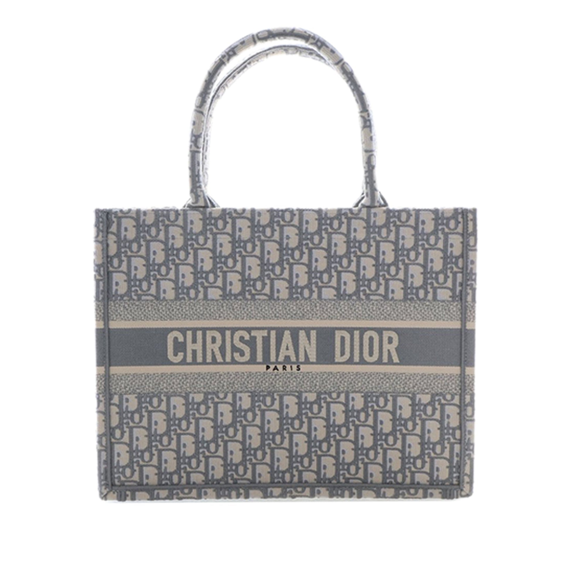 Dior Medium Oblique Embroidered Canvas Book Tote