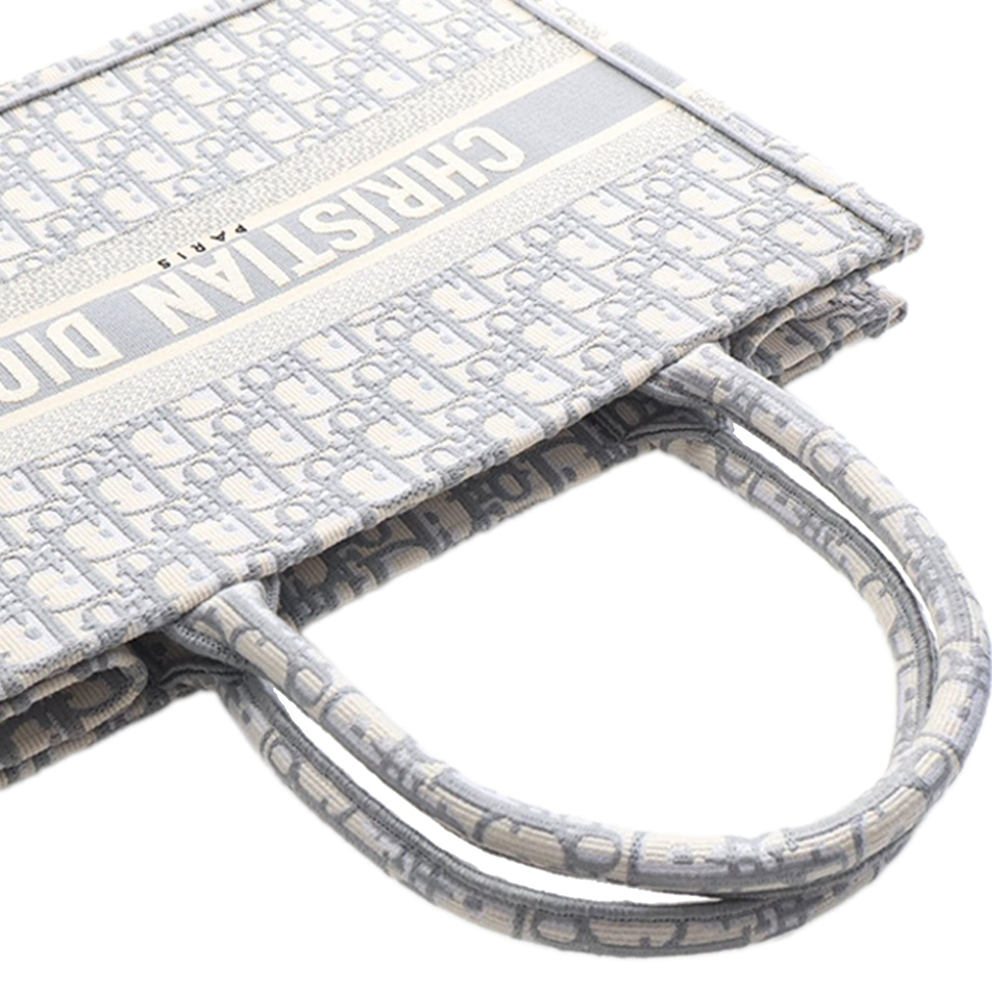 Dior Medium Oblique Embroidered Canvas Book Tote