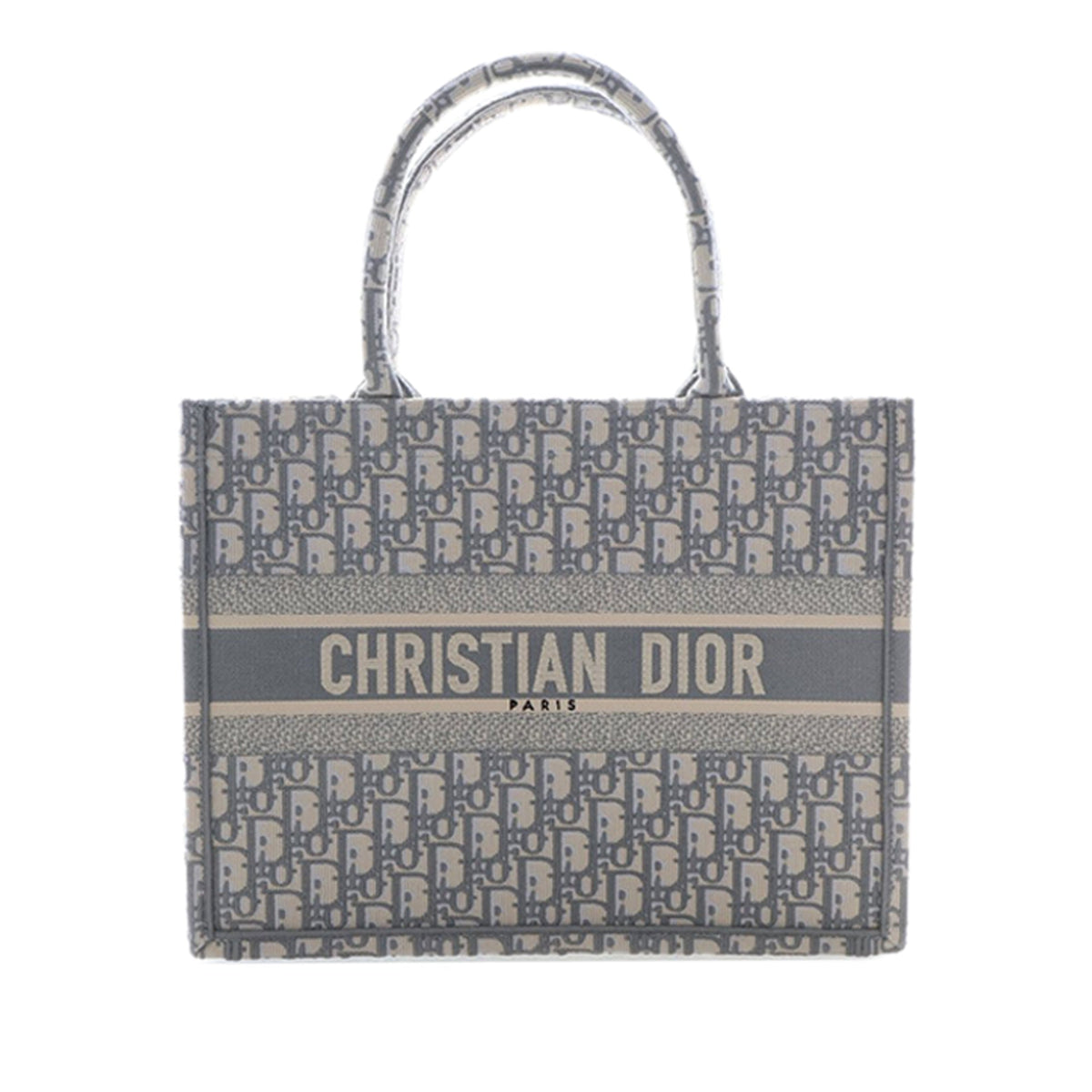 Dior Medium Oblique Embroidered Canvas Book Tote