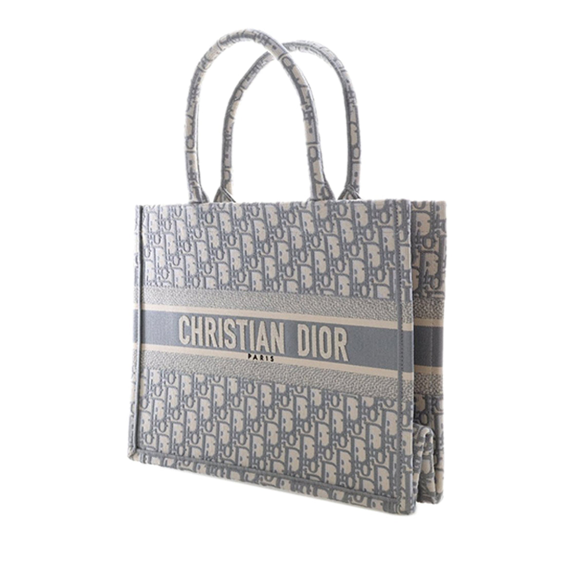 Dior Medium Oblique Embroidered Canvas Book Tote