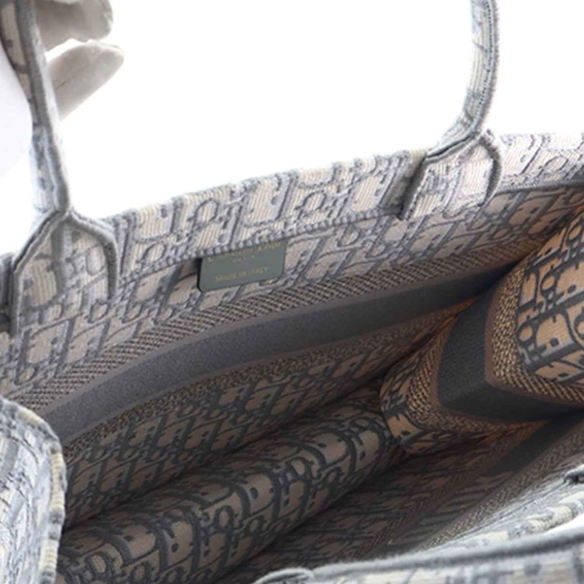Dior Medium Oblique Embroidered Canvas Book Tote