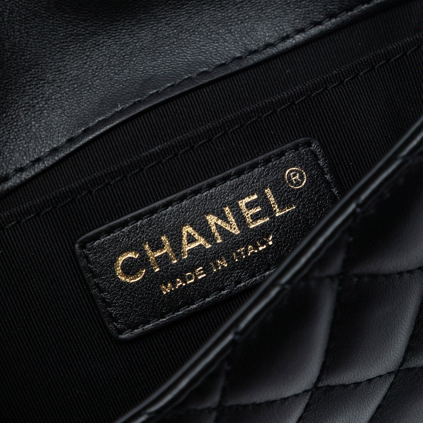 Chanel CC Quilted Lambskin Side Packs Flap