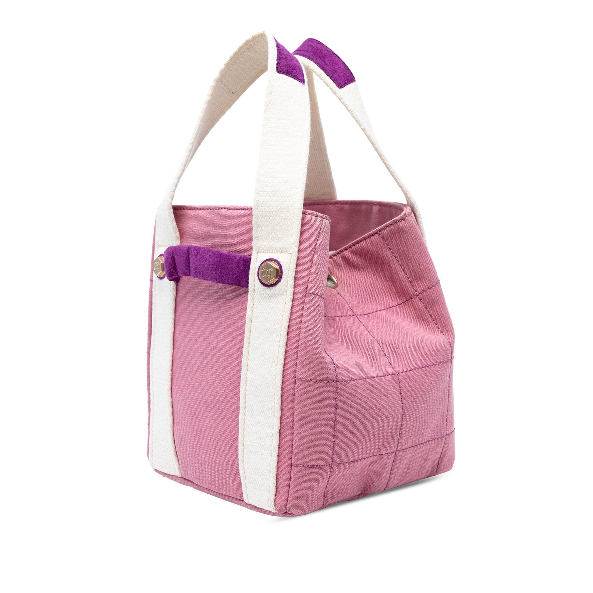 Chanel Canvas Square Stitch Tote
