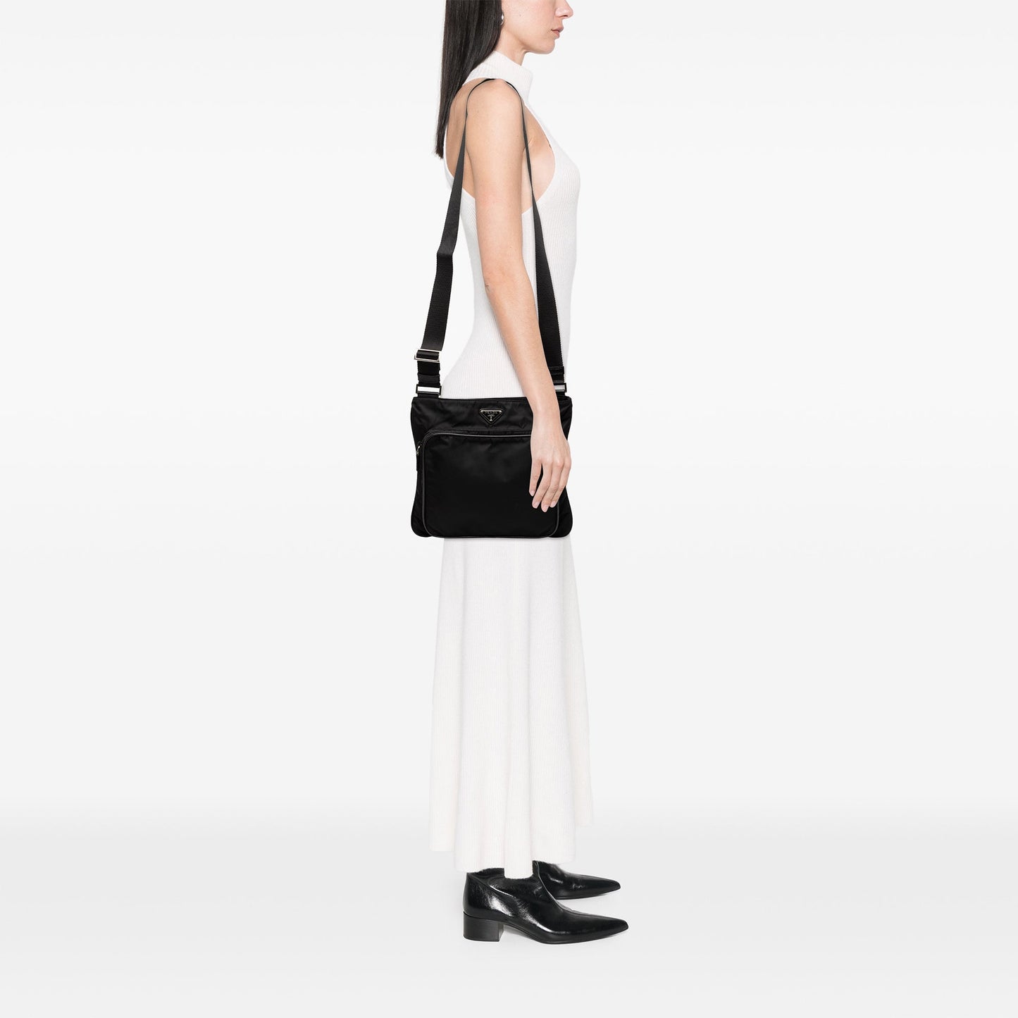 Prada Tessuto Zip Top Crossbody