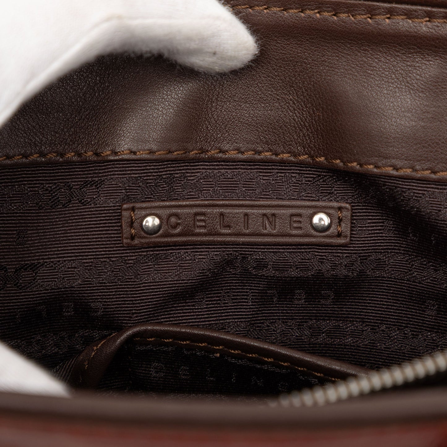 Celine Tricolor Leather Boogie Handbag