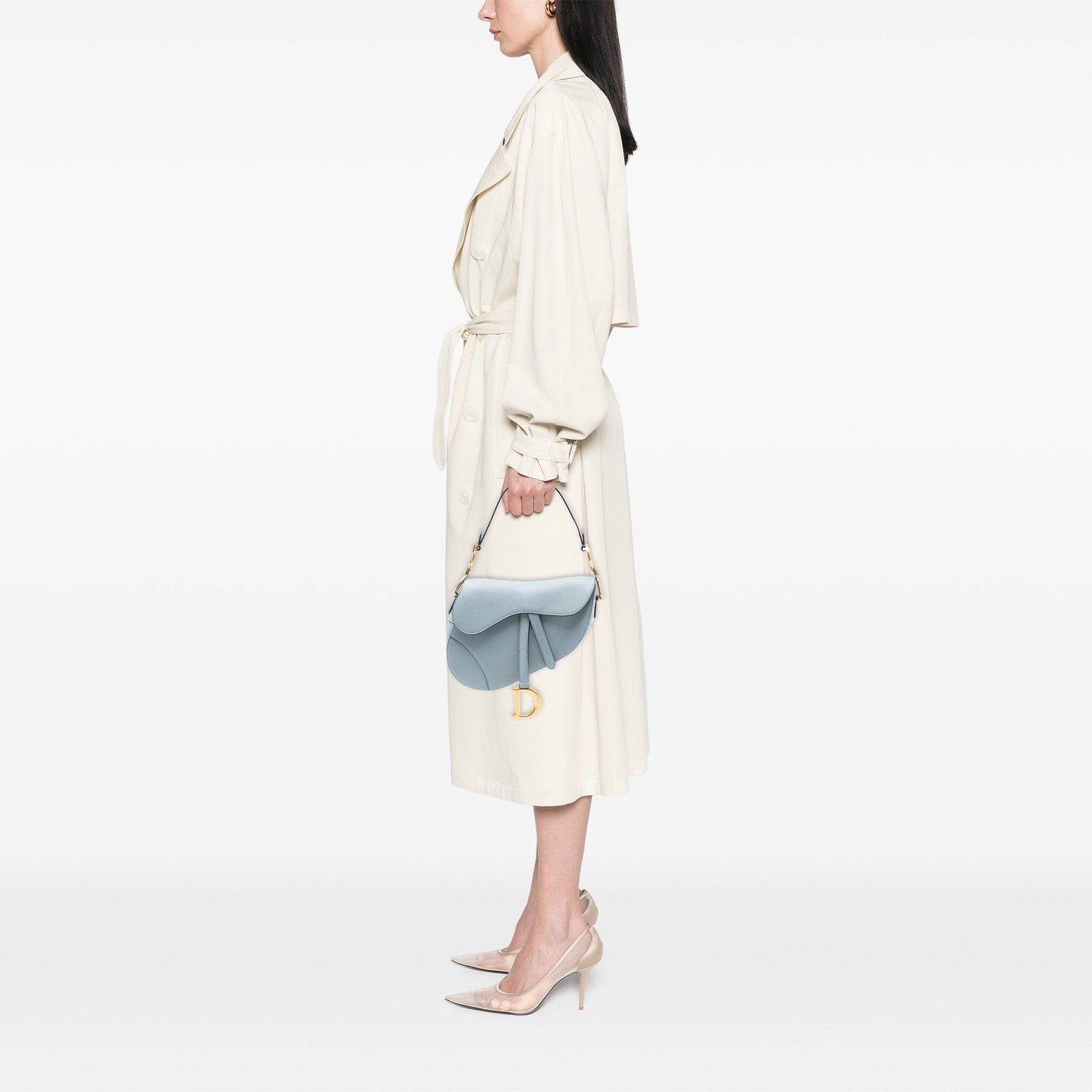 Dior Grained Calfskin Saddle Bag