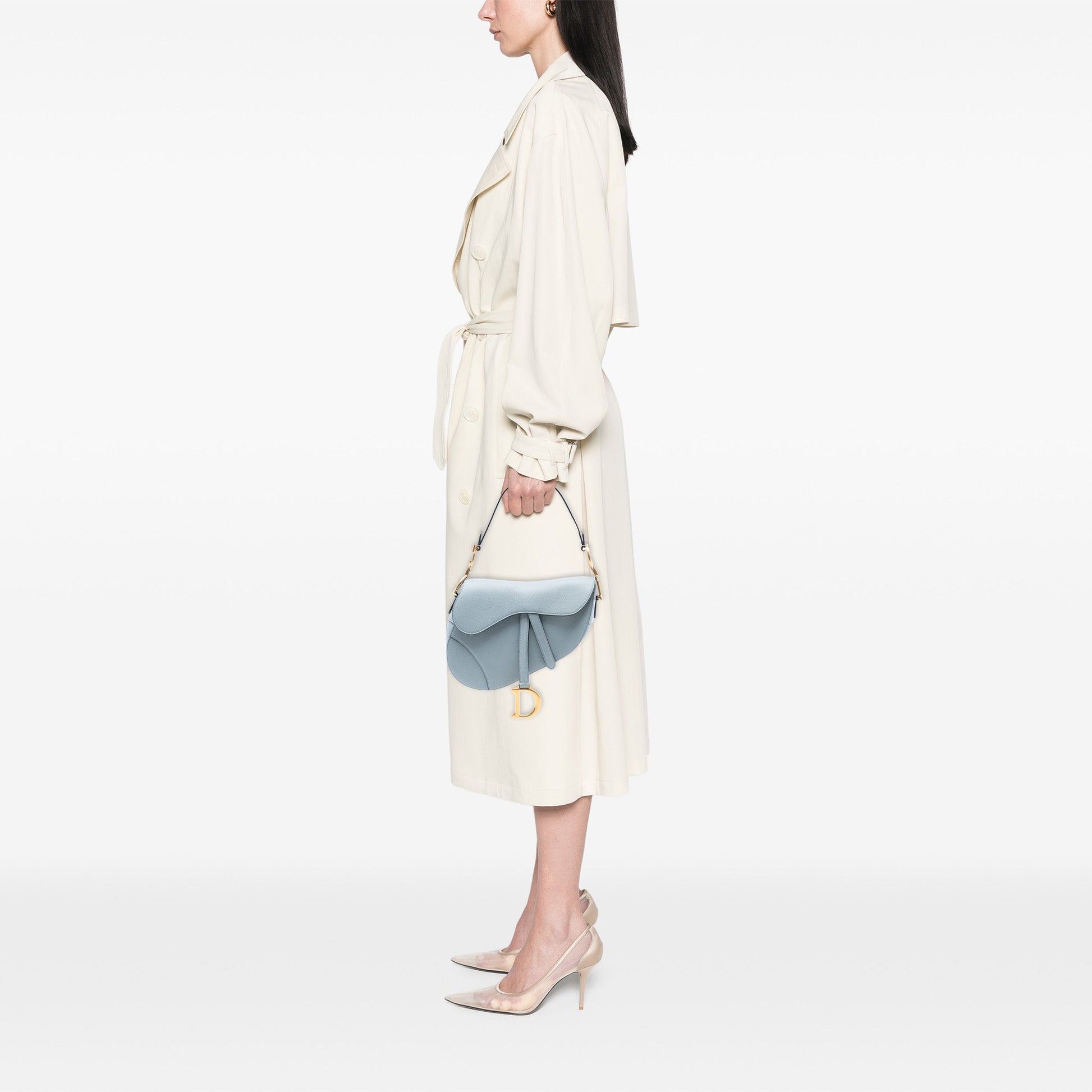 Dior Grained Calfskin Saddle Bag
