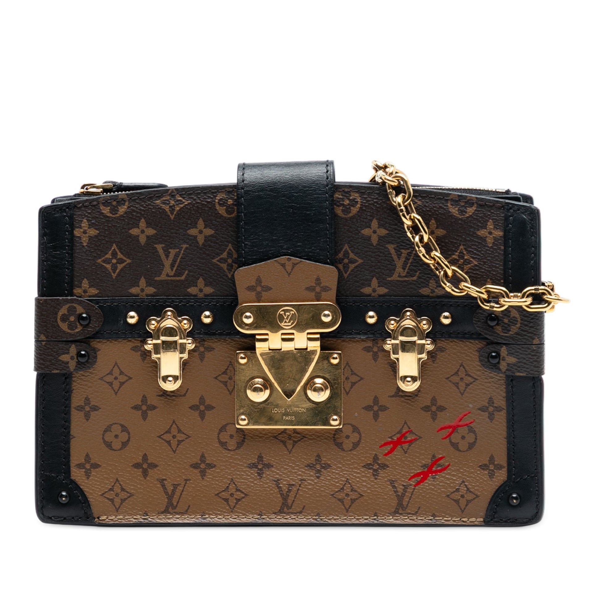 Louis Vuitton Monogram Reverse Trunk Clutch
