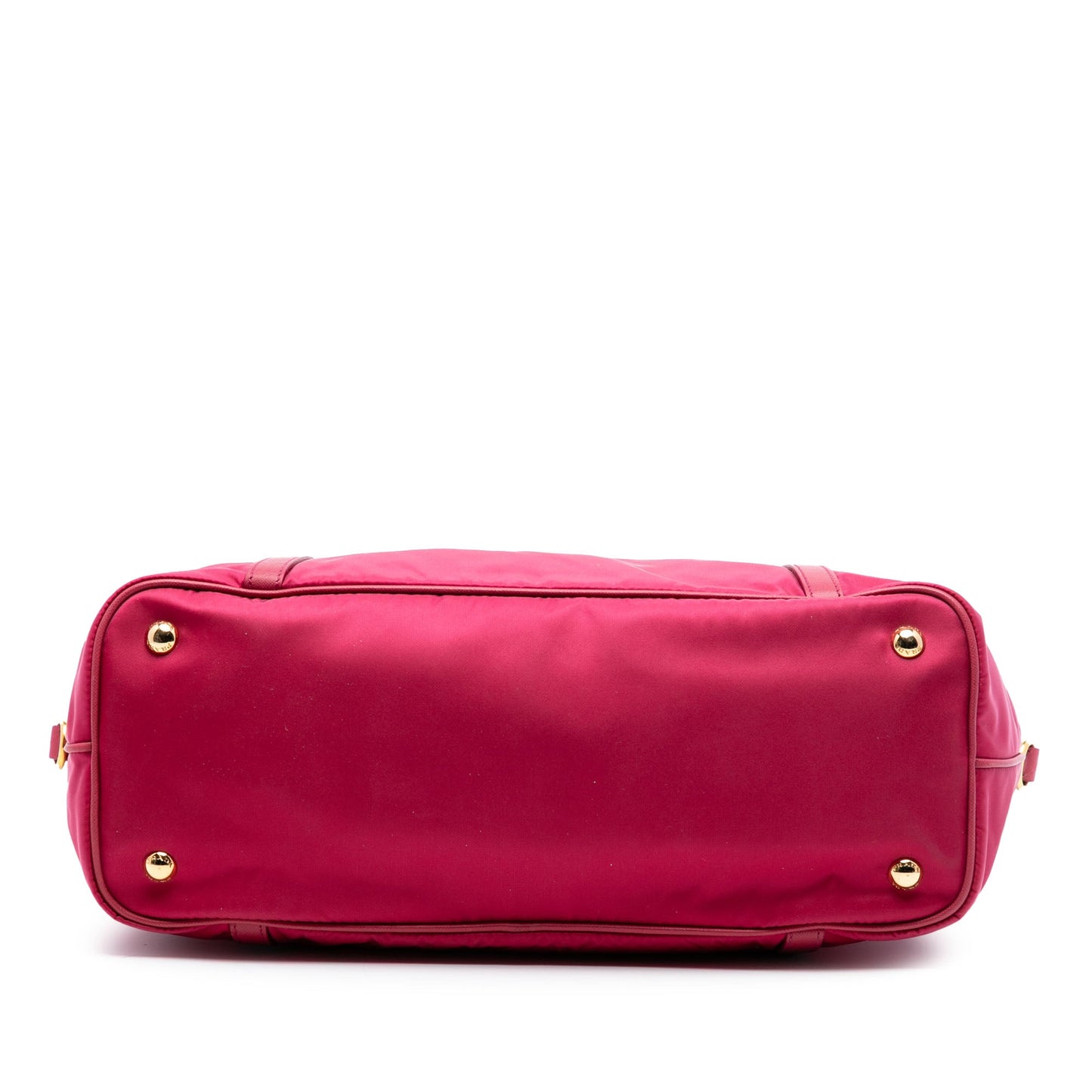 Prada Saffiano Trimmed Tessuto Satchel