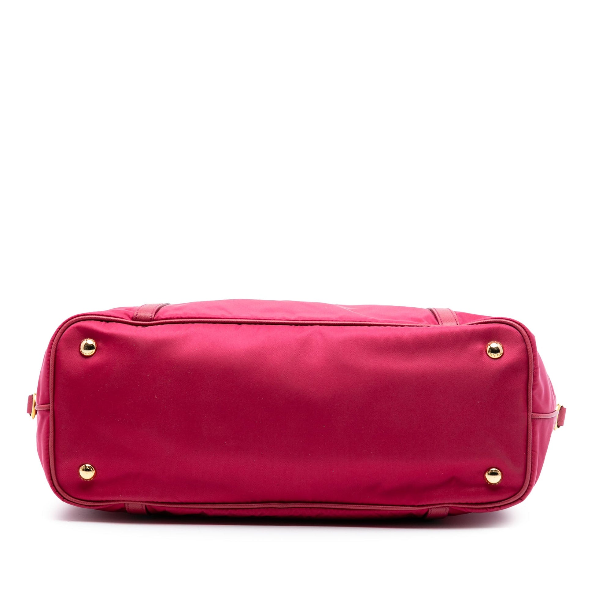 Prada Saffiano Trimmed Tessuto Satchel