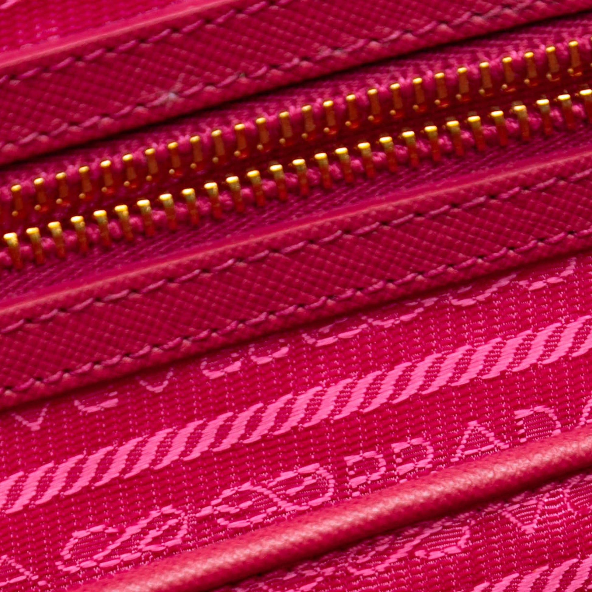 Prada Saffiano Trimmed Tessuto Satchel