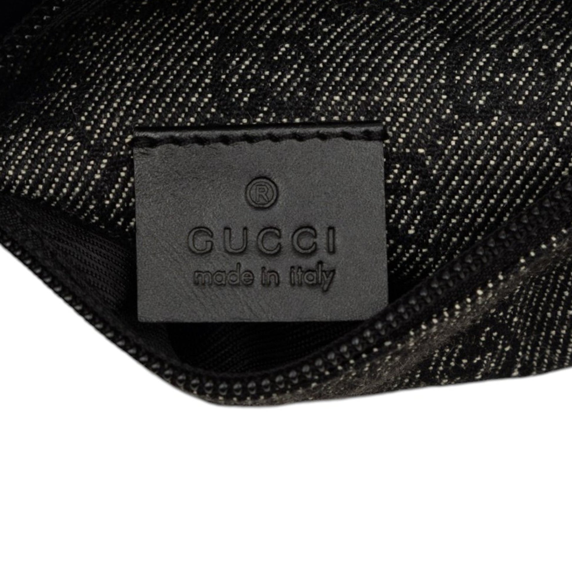 Gucci GG Denim Double Pocket Belt Bag