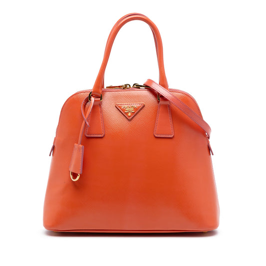 Saffiano Vernice Dome Satchel
