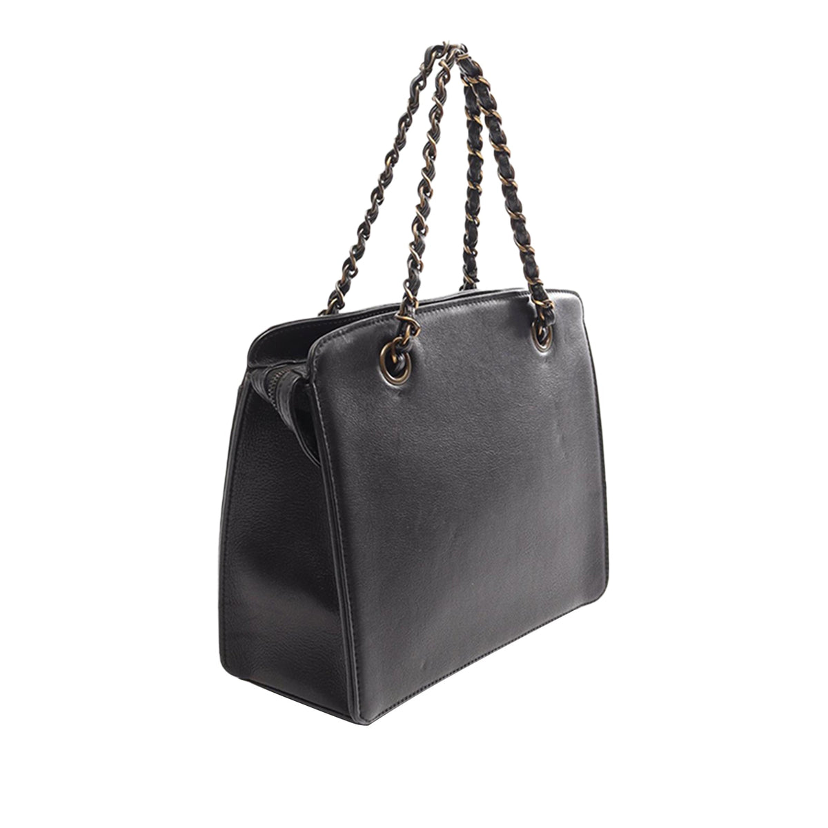 Chanel CC Calfskin Tote — Black