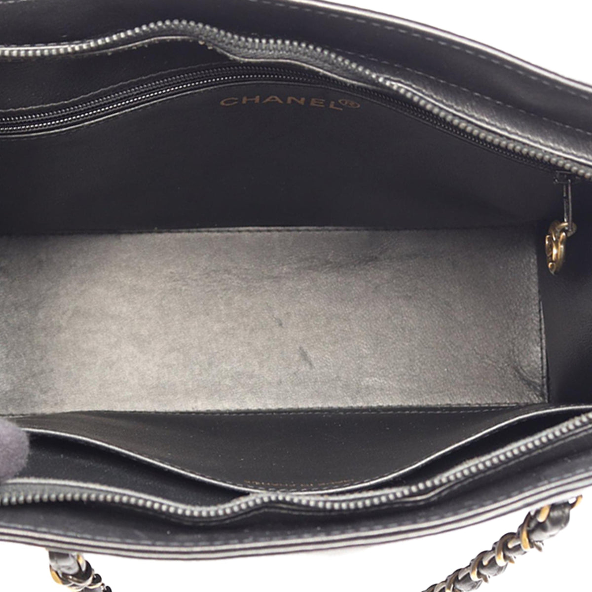 Chanel CC Calfskin Tote — Black