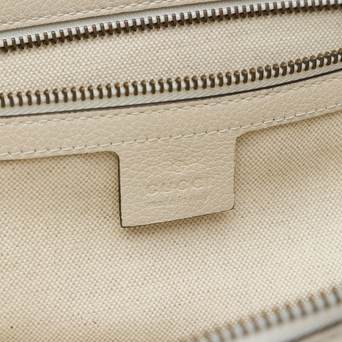 Gucci Grained Calfskin Logo Half Moon Crossbody