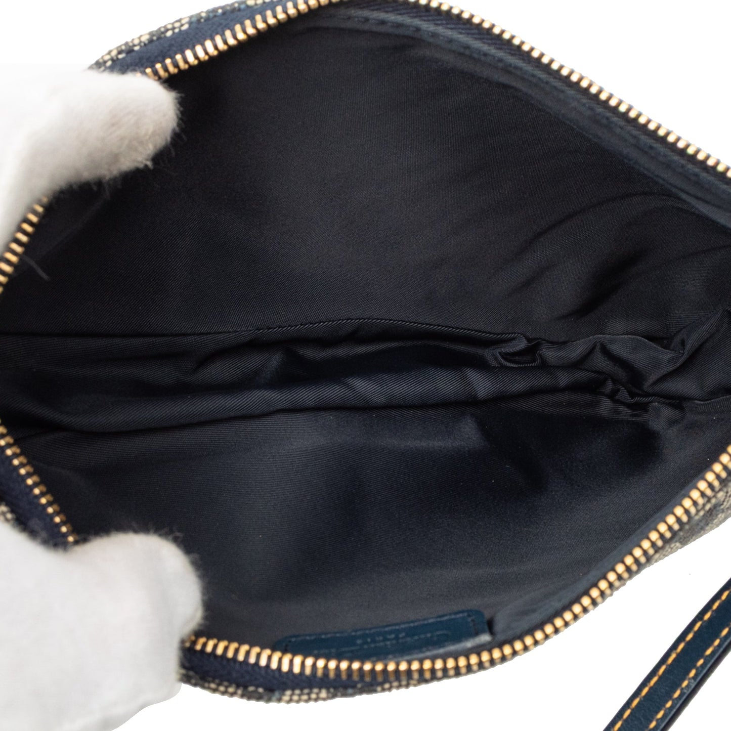 Dior Mini Diorissimo Canvas Saddle Pochette