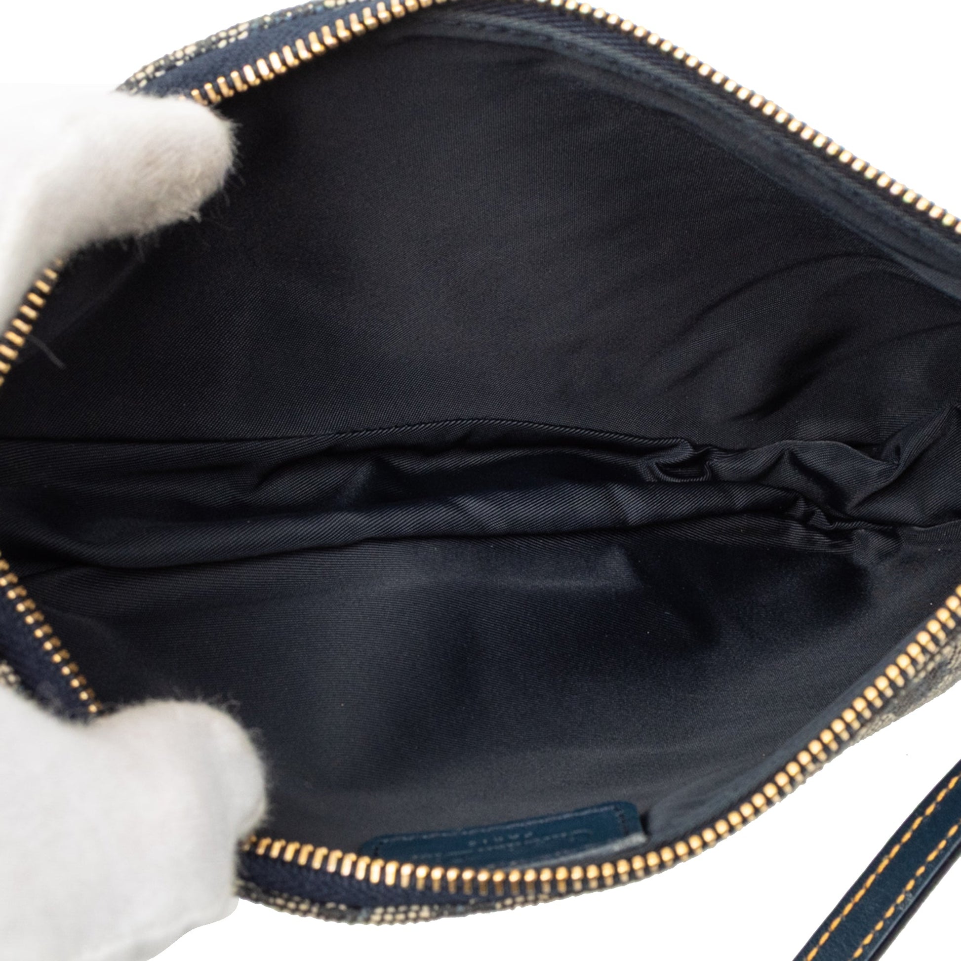 Dior Mini Diorissimo Canvas Saddle Pochette