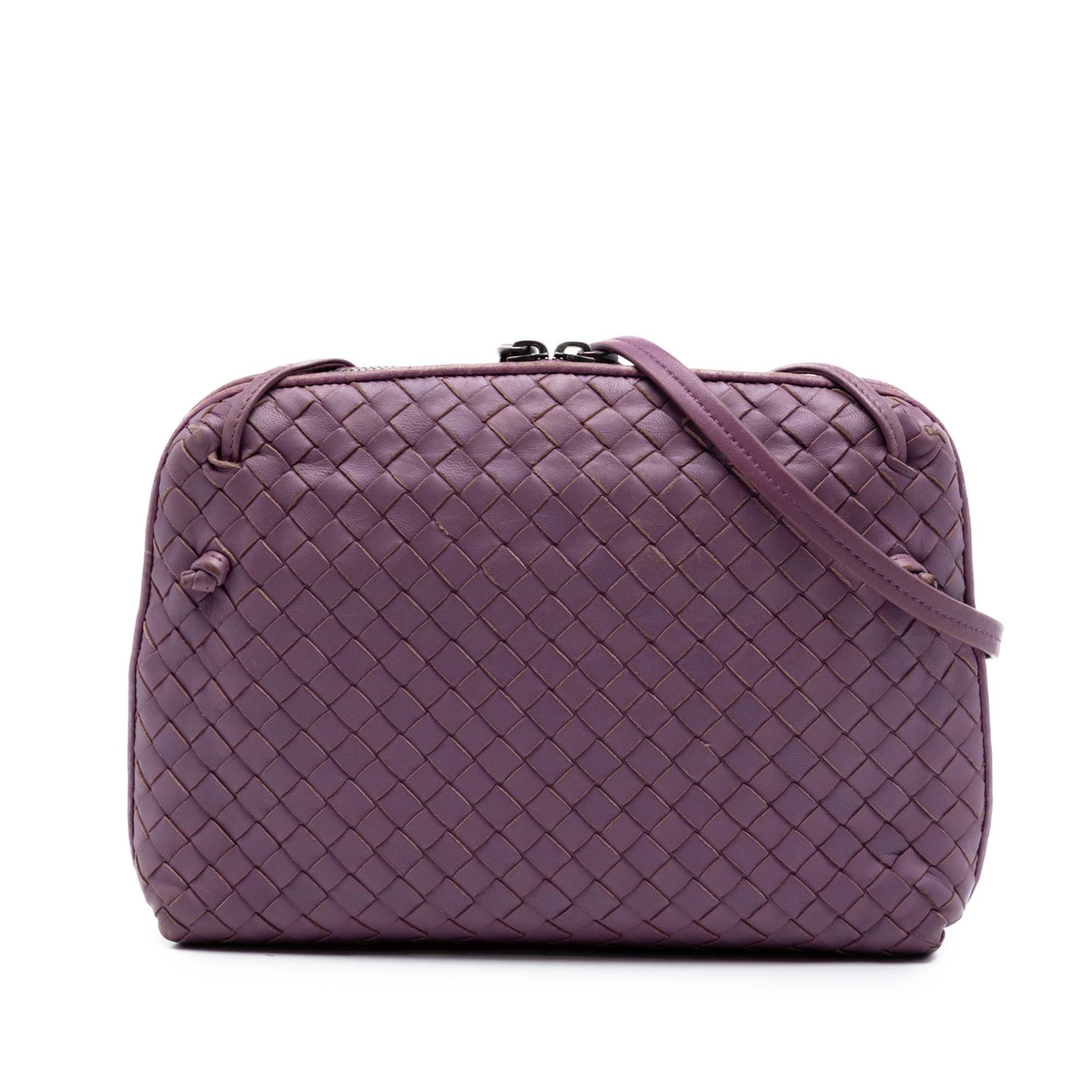 Bottega Veneta Nappa Intrecciato Nodini Crossbody