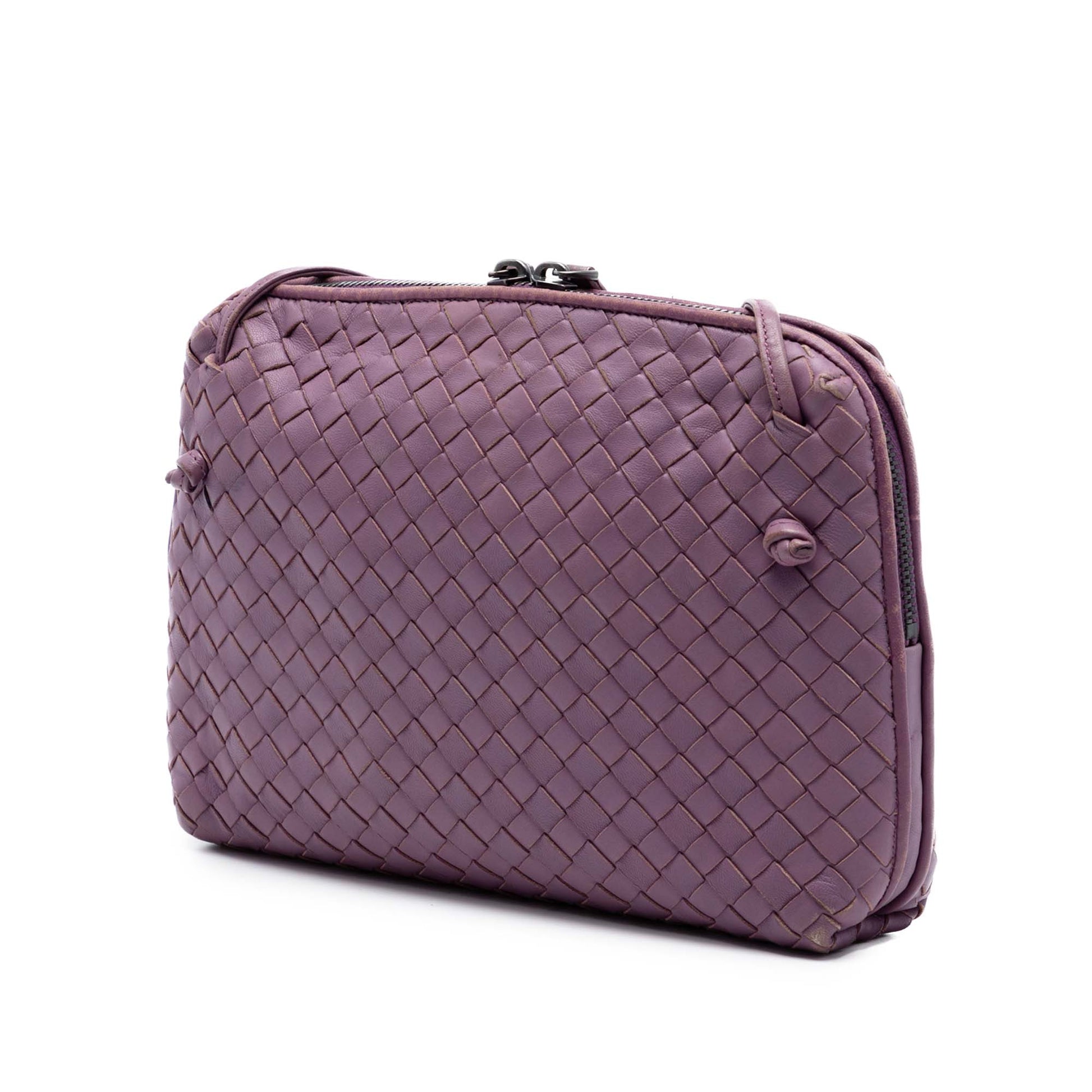 Bottega Veneta Nappa Intrecciato Nodini Crossbody