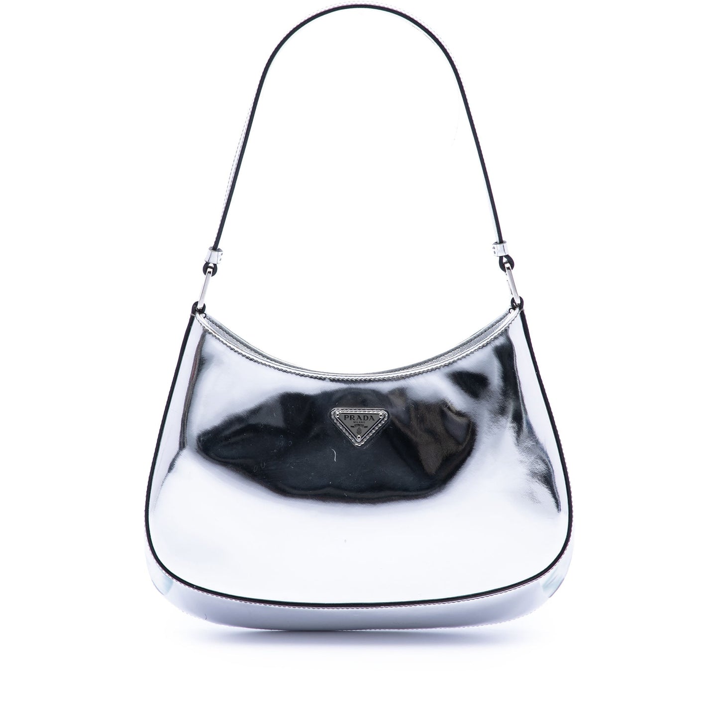 Prada Spazzolato Leather Cleo Shoulder Bag