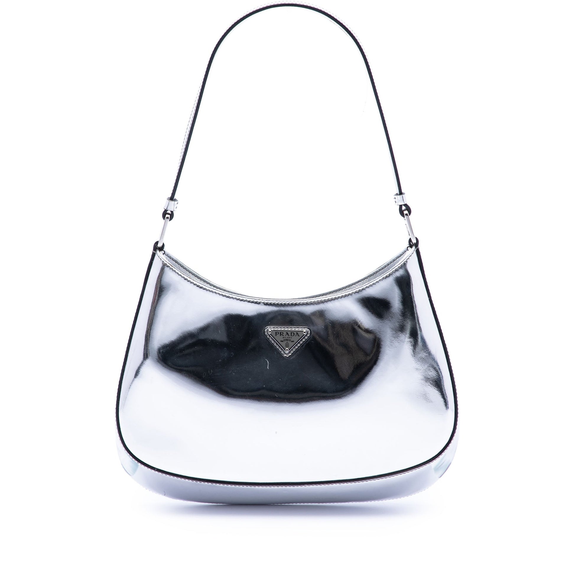 Prada Spazzolato Leather Cleo Shoulder Bag
