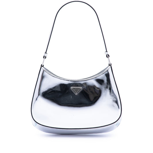 Prada Spazzolato Leather Cleo Shoulder Bag