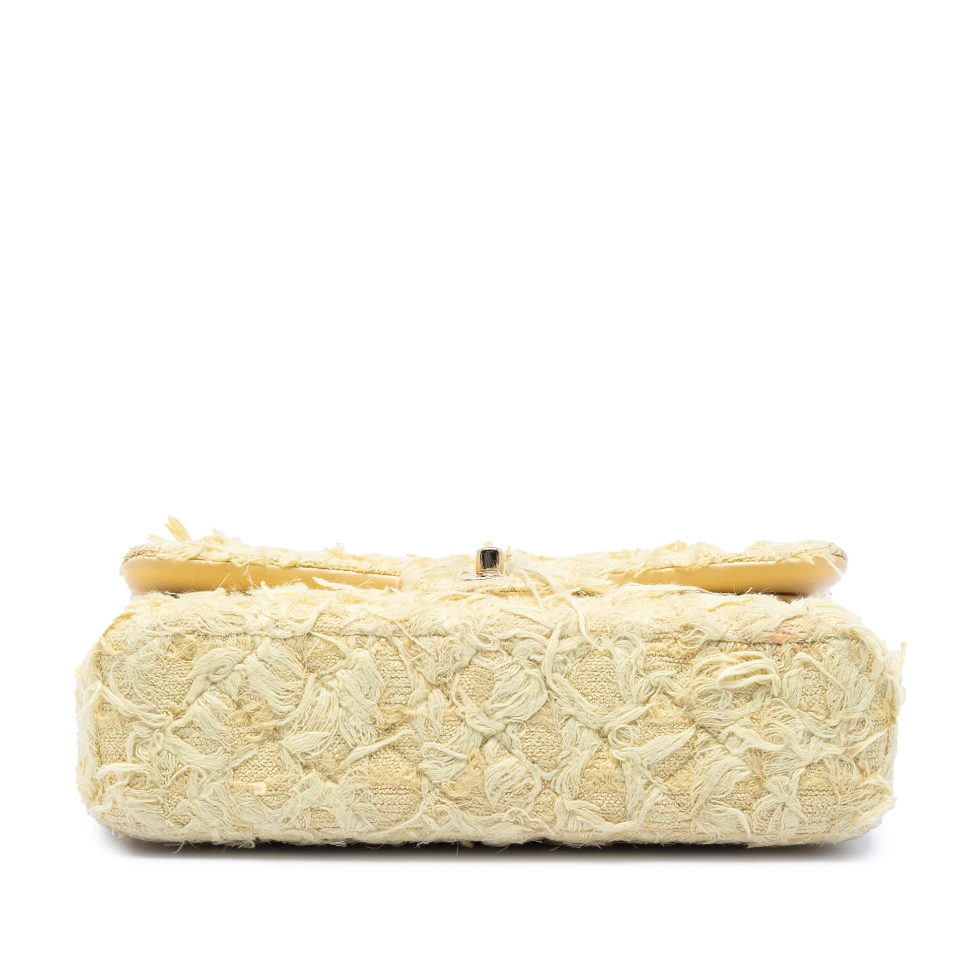 Chanel Medium Classic Fringed Tweed Double Flap