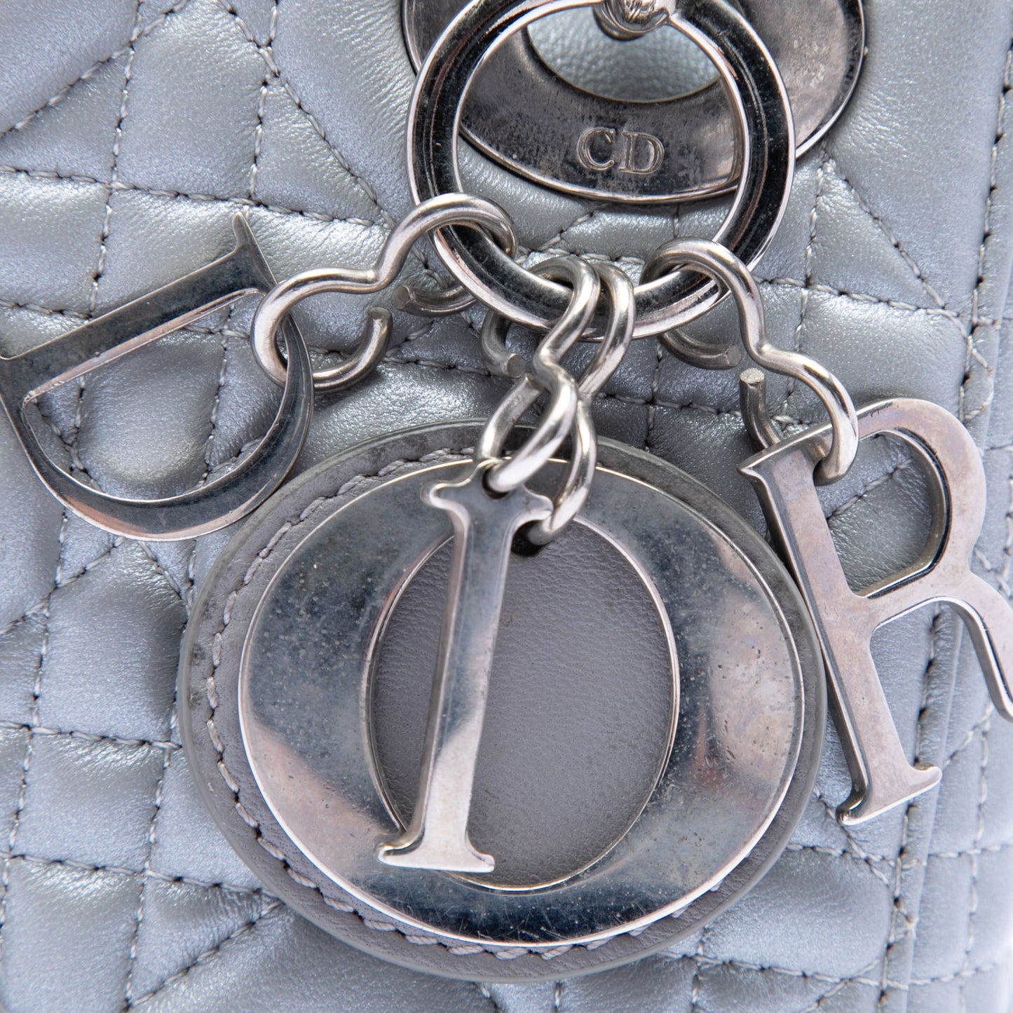Dior Mini Iridescent Lambskin Cannage Lady Dior